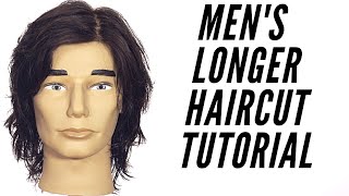 Mens Longer Haircut Tutorial  TheSalonGuy [upl. by Fleischer]