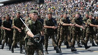 DESFILE CÍVICO MILITAR SP  EXÉRCITO BRASILEIRO [upl. by Seugram]