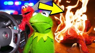 Kermit The Frog and Elmo STEAL a Cadillac Escalade GONE WRONG [upl. by Ellita800]