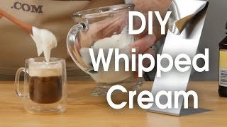 DIY whipped cream in 60 seconds [upl. by Letnohs]