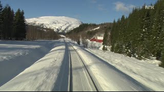 956 Hours Train Journey to the Norwegian Arctic Circle WINTER 1080HD SlowTV [upl. by Vincents952]