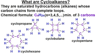 Organic Chemistry  Ch 1 Basic Concepts 15 of 97 What are Cycloalkanes [upl. by Hakym]