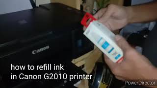 how to refill ink in Canon G2010 printer [upl. by Assennav82]