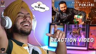 Reaction on Babbu Maan  Adab Punjabi Canada [upl. by Bethina]