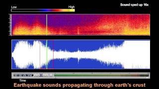 Underwater Microphone Captures Honshu Japan Earthquake [upl. by Assilac]