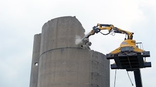 Selective Demolition 80ft Silo [upl. by Michiko]