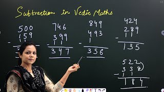 Vedic Subtraction  Vedic Maths Tricks [upl. by Gayla]