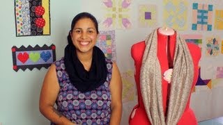 How to Make an Infinity Scarf DIY Sewing Tutorial [upl. by Dellora]