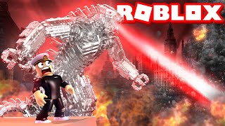 MECHAGODZILLA 2021 DESTROYS THE CITY IN ROBLOX [upl. by Pylle606]