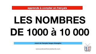 french numbers de 1000 à 10000 [upl. by Ttennaj]