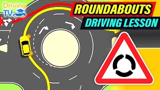 FULL DRIVING LESSON IN ROUNDABOUTS [upl. by Eeliab]