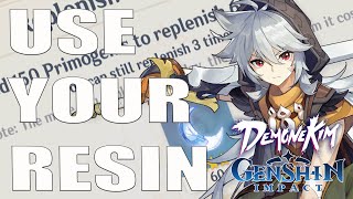 Beginner Guide To Using Resin  Genshin Impact [upl. by Aseyt497]