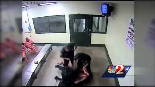 Inmate attacks corrections officer [upl. by Froma]