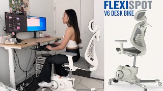 FlexiSpot V6 Desk Bike Review [upl. by Ineslta]