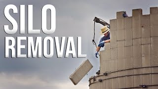 Cement Stave Silo Removal [upl. by Ayital]