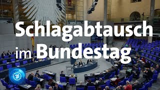 Bundestag Weidel und Merkel liefern sich Schlagabtausch bei Generaldebatte [upl. by Felicle106]