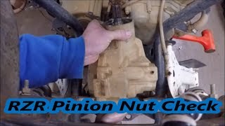 Rzr 800 Rear Differential Pinion Nut Fix [upl. by Ezana]