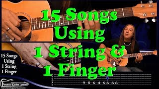 15 1 String Guitar Songs – Beginners Guitar Songs – Easy Songs to Play on Guitar [upl. by Hynes]