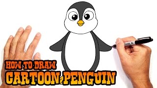 How to Draw a Penguin  Drawing Lesson for Beginners [upl. by Nilhsa375]