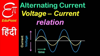 Alternating Current  Voltage and Current Relation  video in HINDI  EduPoint [upl. by Holmann176]