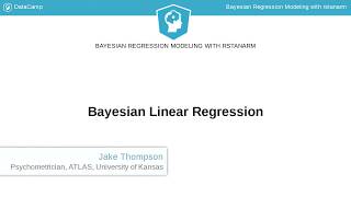 R Tutorial Bayesian Linear Regression [upl. by Ammej183]