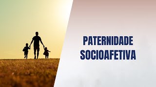 Paternidade socioafetiva [upl. by Eisdnil]