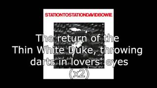 Station to Station  David Bowie  Lyrics [upl. by Hpotsirhc503]