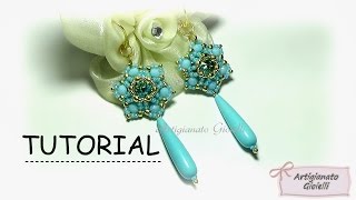 Tutorial orecchini quotNarcisoquot  DIY earrings [upl. by Pattani]