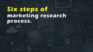 Six steps of marketing research process [upl. by Aneelad386]