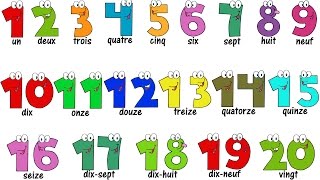 French Lesson  NUMBERS 120  Compter jusquà 20  Learn French [upl. by Ahsotal919]