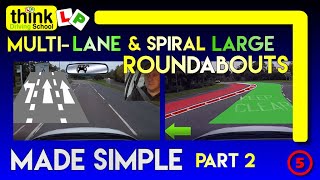 ROUNDABOUTS How to deal with Spiral amp Multilane Roundabouts Part 2  Filmed in Farnborough Hants [upl. by Teodoor]