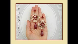 Tutorial Orecchini RENEE by Burzy Creazioni e Semplici Bijoux  handmade earrings DIY [upl. by Hambley]