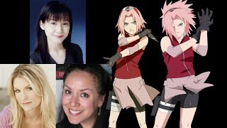 Anime Voice Comparison Sakura Haruno Naruto [upl. by Zelig933]