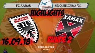 Highlights Fc Aarau vs Neuchatel Xamax FCS 160918 [upl. by Piderit]