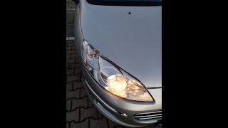 Wymina żarówki świateł drogowych Peugeot 407 [upl. by Skcirdnek284]