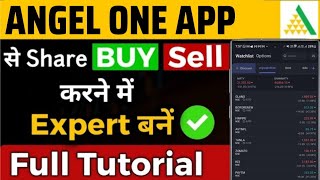 Angel One Online Trading Demo  Angel One app kaise use kare  How to Buy and Sell Shares [upl. by Conlin]