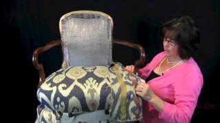 How To Upholster A Wooden Arm Chair  For The Upholstery Beginner [upl. by Kai]