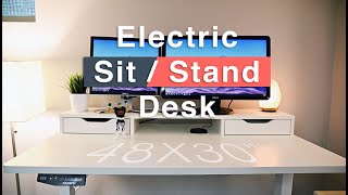 Flexispot Standing Desk  Assembly Cable Management amp Review  EN1 250 [upl. by Letsirhc]