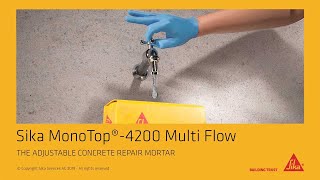 The adjustable concrete repair mortar  Sika MonoTop® 4200 MultiFlow [upl. by Auoy608]