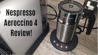 Nespresso Aeroccino 4 Milk Frother Review  Worth upgrading from the Aeroccino 3 [upl. by Alanah]