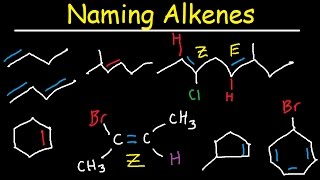 Naming Alkenes IUPAC Nomenclature Practice Substituent E Z System Cycloalkenes Organic Chemistry [upl. by Torrey240]