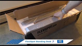 FLEXISPOT Standing Desk Unboxing and Assembly [upl. by Garrot635]