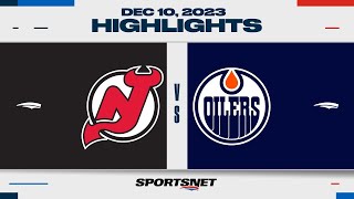 NHL Highlights  Devils vs Oilers  December 10 2023 [upl. by Charisse]