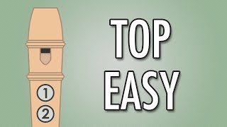 TOP 10 VERY EASY Recorder Songs for Beginners [upl. by Nnayhs]