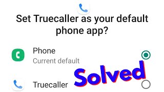 How To Remove Truecaller as Default Dialer in Android MobileDisable Truecaller Default Calling App [upl. by Aynekal]