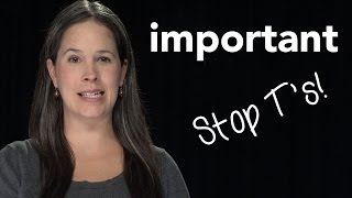 How to Pronounce IMPORTANT  American English [upl. by Eimmaj]