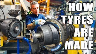 HOW A MICHELIN MOTORSPORT TYRE IS MADE Inside the factory [upl. by Leilamag]