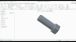 How to create Bolt in Creo [upl. by Kendra]