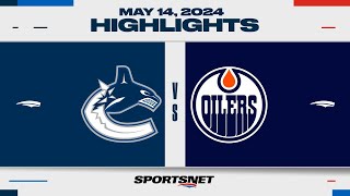 NHL Game 4 Highlights  Canucks vs Oilers  May 14 2024 [upl. by Anaej955]