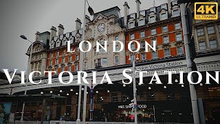 London Victoria Station Walk Through England 4K [upl. by Talanta]